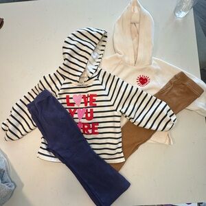 Old Navy Striped Love Hoodie Set with Pants